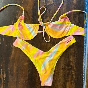 Blackbough swimwear rainbow two piece bikini